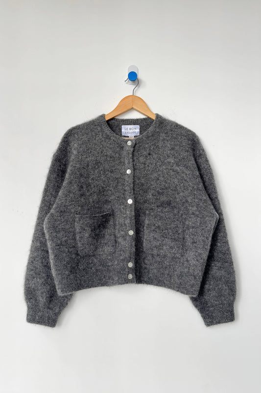 Le Bon Shoppe | Amélie Alpaca Cardigan | Charcoal