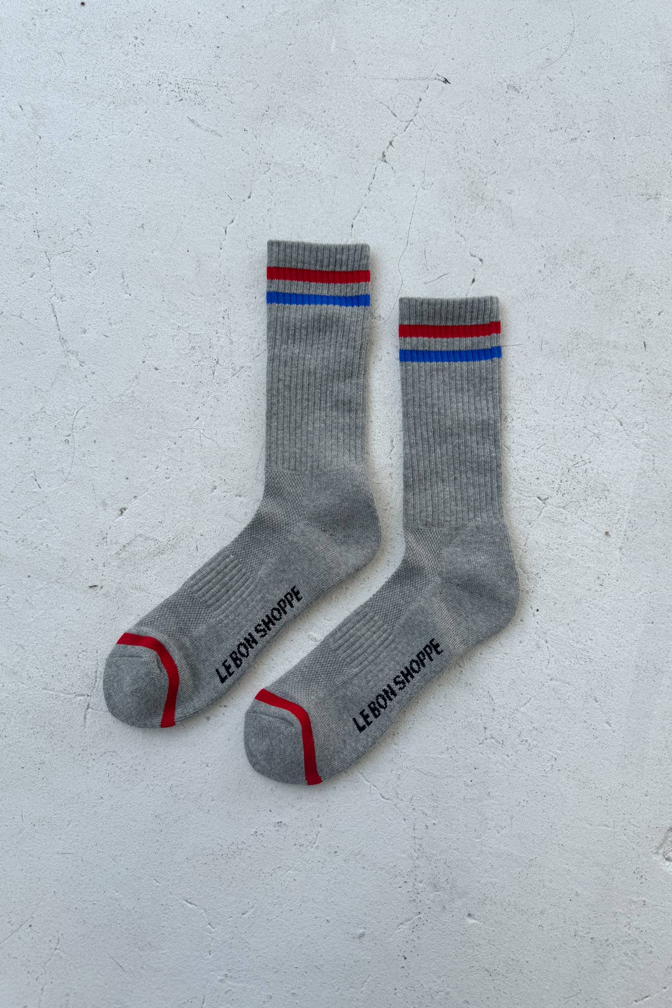 Extended Boyfriend Socks | True Grey