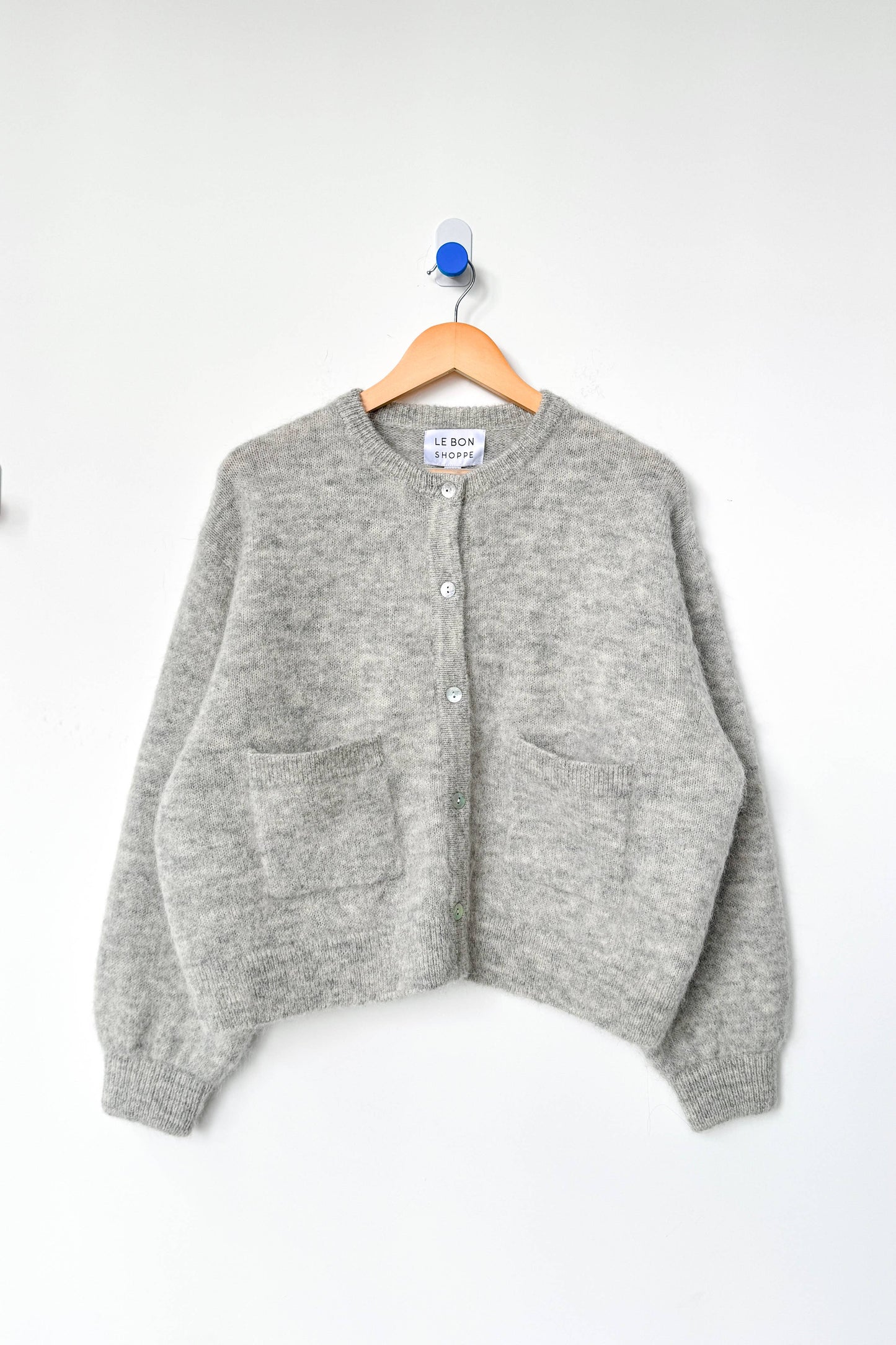 Le Bon Shoppe | Amélie Alpaca Cardigan | Light Grey