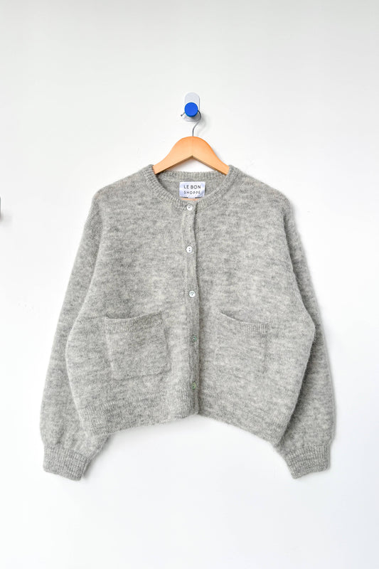 Le Bon Shoppe | Amélie Alpaca Cardigan | Light Grey