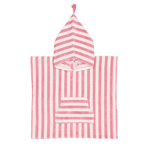 SUZON STRIPES KIDS PONCHO | STRAWBERRY