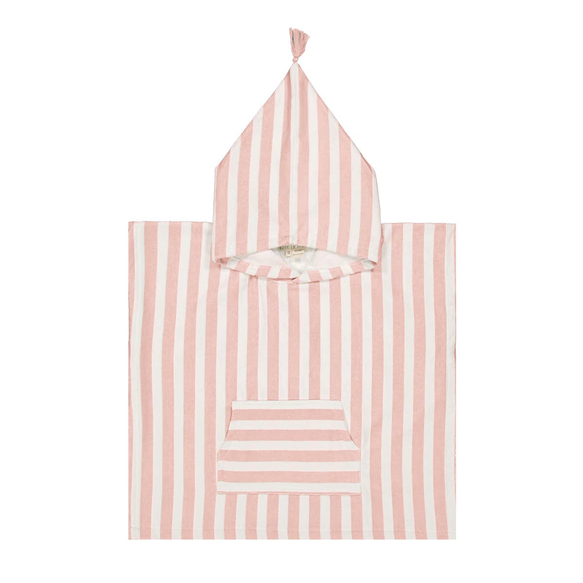 SUZON STRIPES KIDS PONCHO | LIGHT PINK