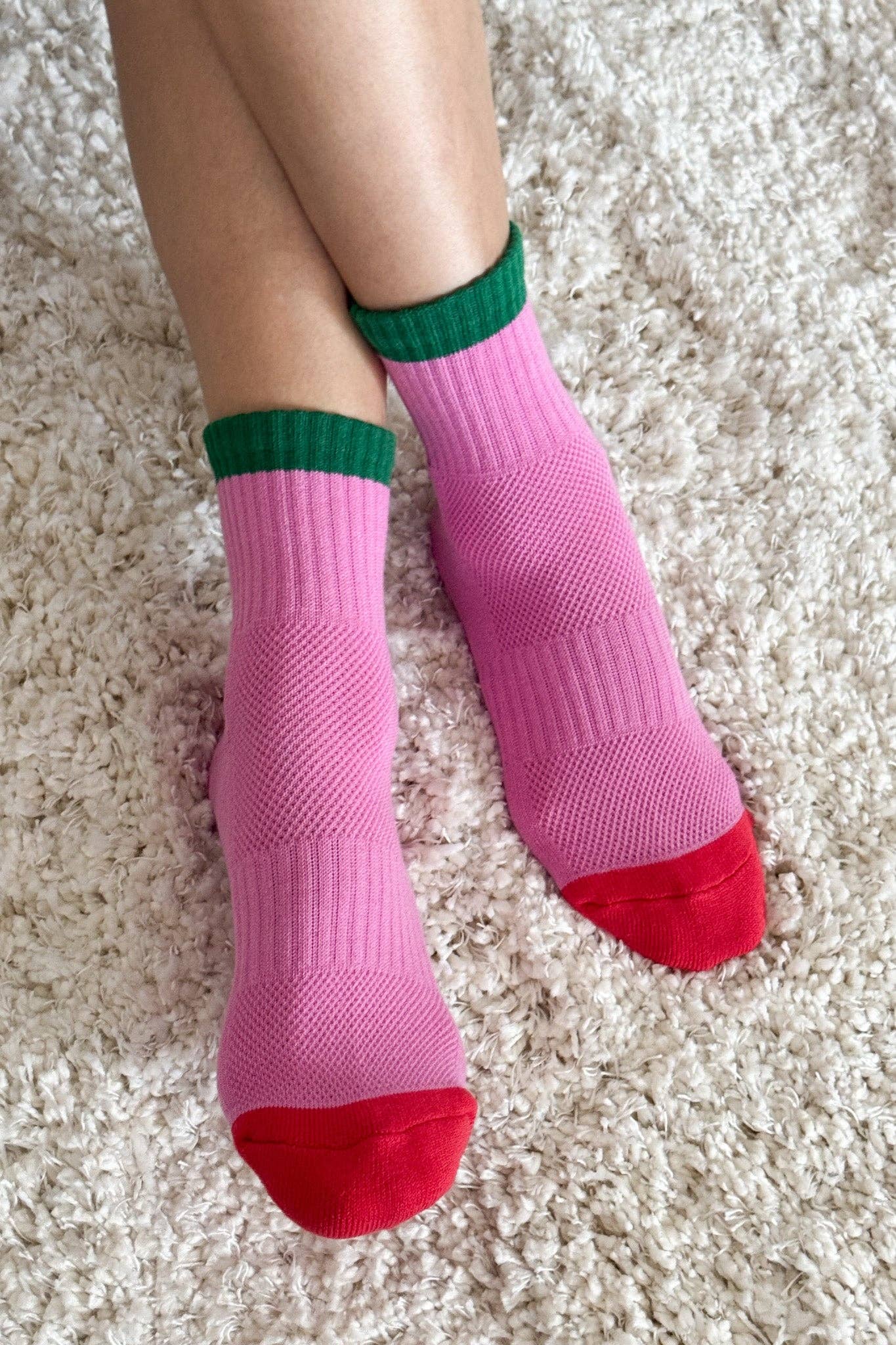 Color Block Girlfriend Socks | Black Coffee