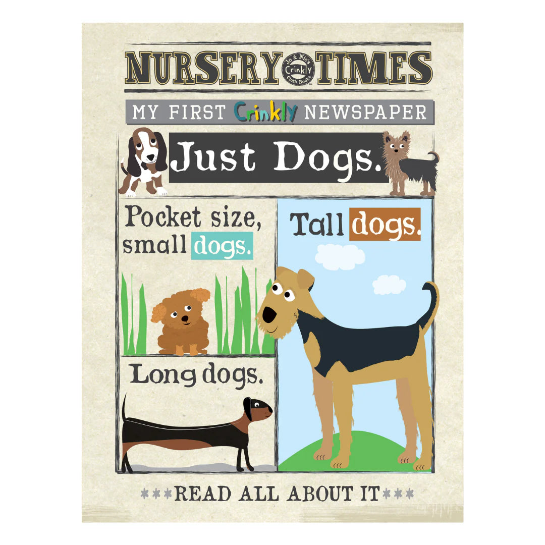 Nursery Times Crinkly Newspaper | Just Dogs