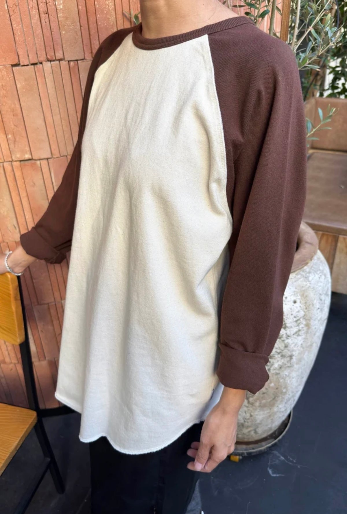 Heavy Cotton Raglan Tee | Chestnut