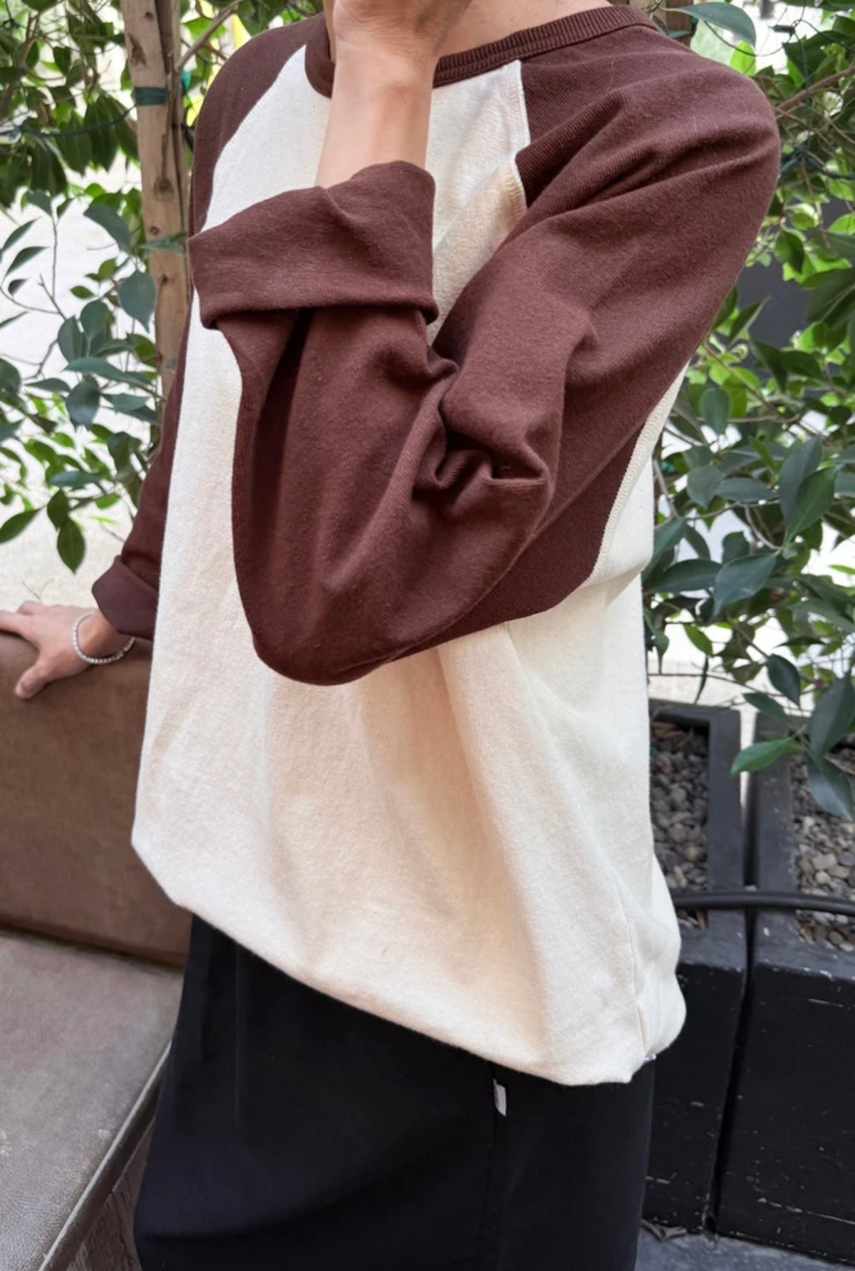 Heavy Cotton Raglan Tee | Chestnut
