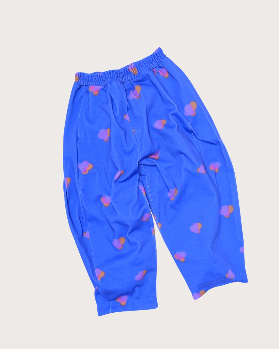 MANU Jersey Printed Barrel Leg Trousers